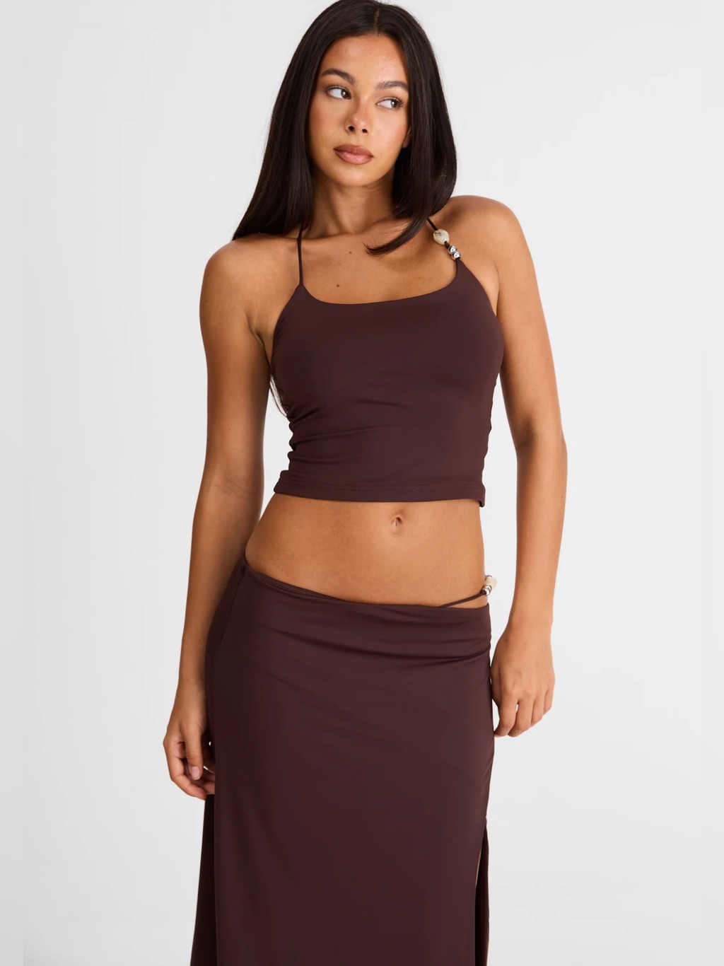 Sasha Therese Hazel Tank Chocolate - Halter